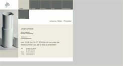 Desktop Screenshot of johannahitzler-porzellan.de